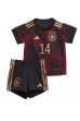 Fotbalové Dres Německo Jamal Musiala #14 Dětské Venkovní Oblečení MS 2022 Krátký Rukáv (+ trenýrky)